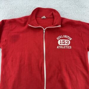 Vintage Champion Jacket Mens M Burlington Athletics 153 Full Zip USA 70s